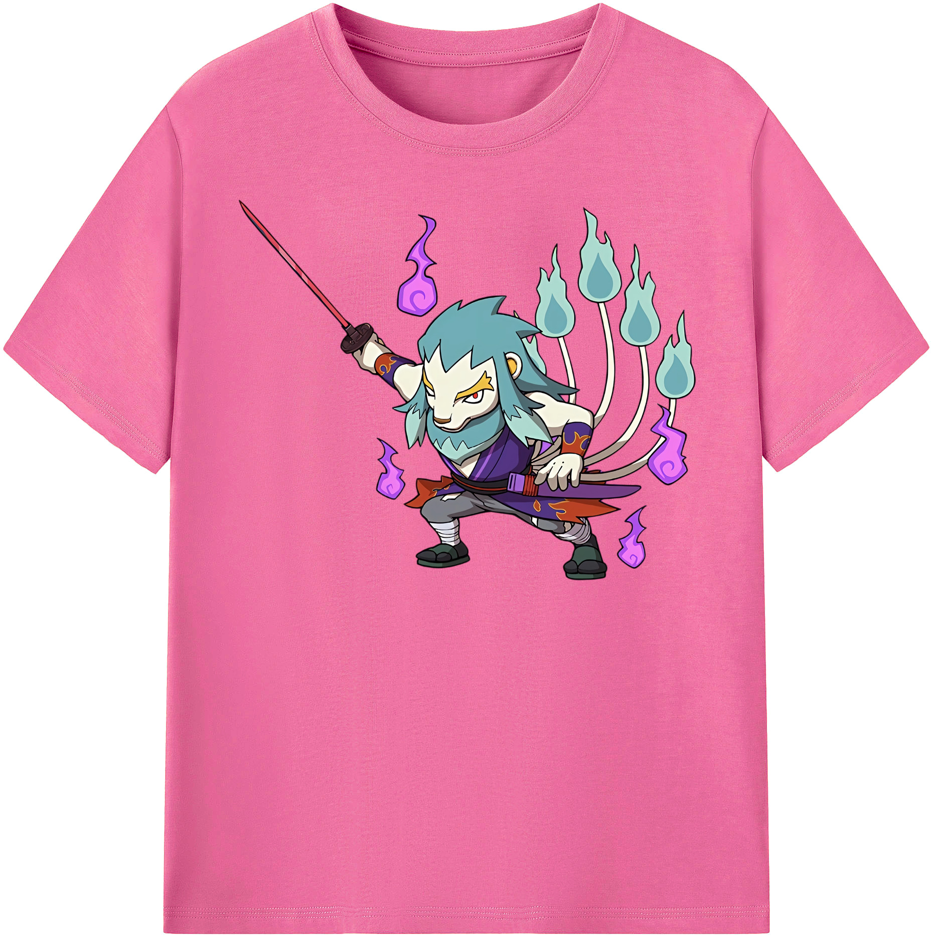（画像用） 妖怪ウォッチ Yo-kai Watch レディースカジュアルプリントTシャツ（綿100％）